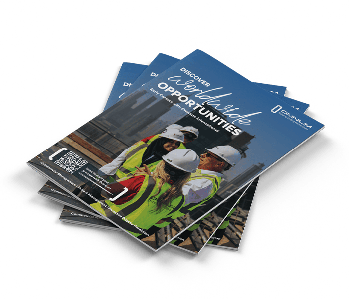 Omnium International Site Team and CFO on site in Dubai, UAE