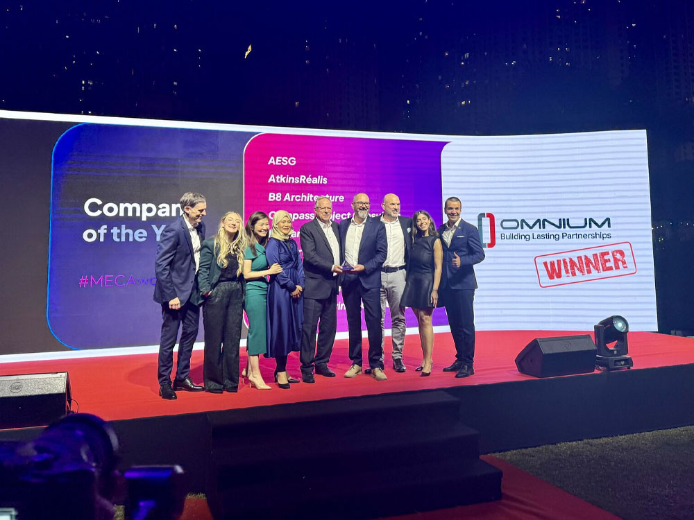 Omnium International won company of the year at the Construction Week Awards 2025.