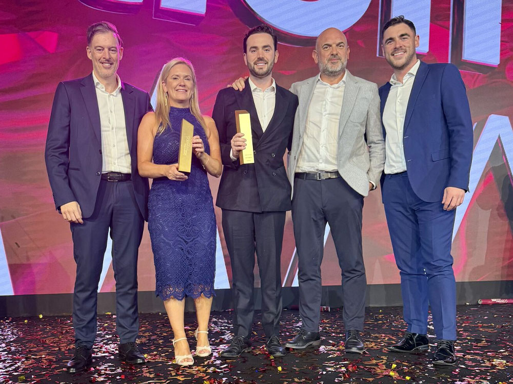 Omnium International winning the training and development initiative of the year at the Construction Week Awards 2025.