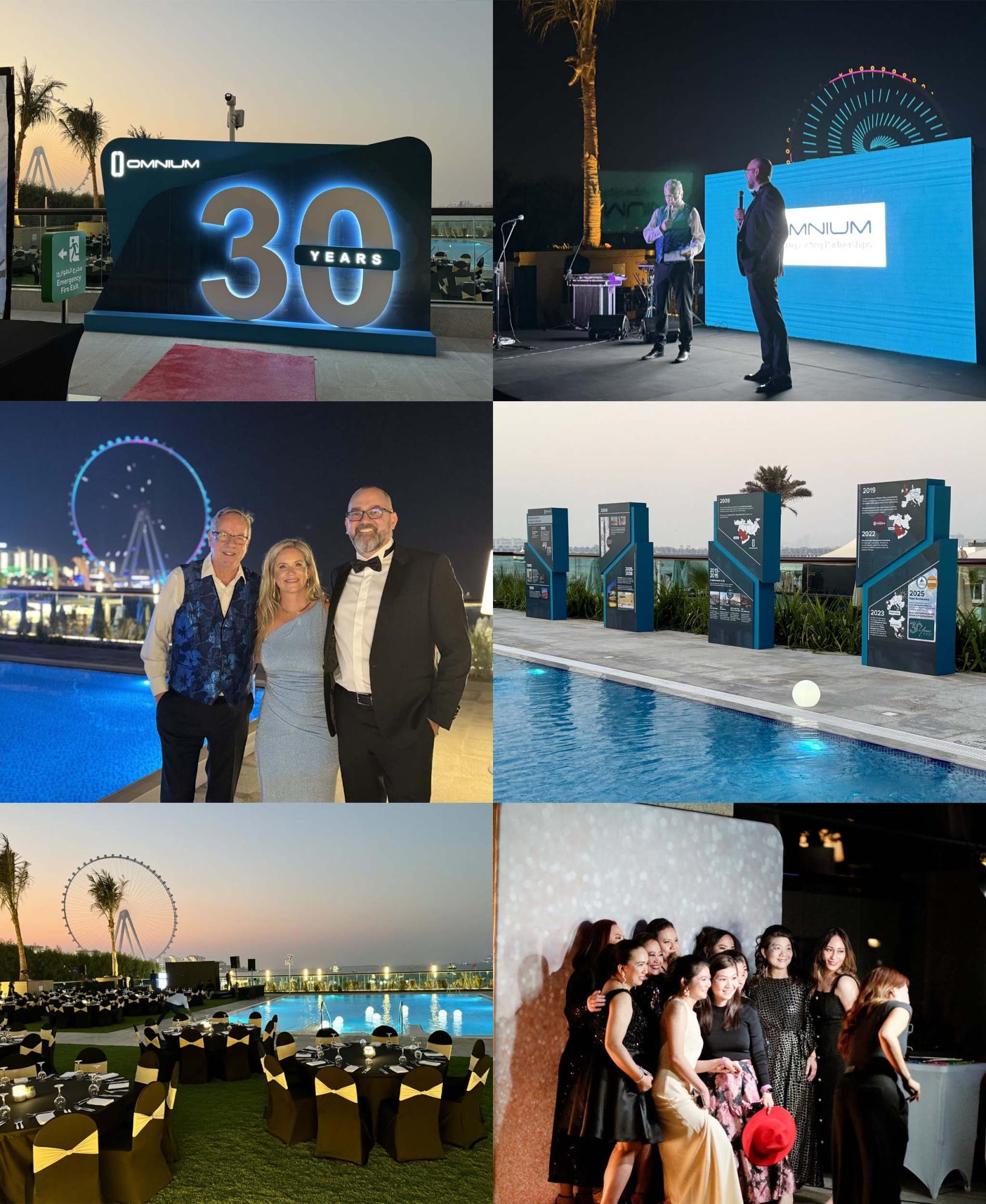 Photographs taken during Omniums 30 year celebration in the UAE.